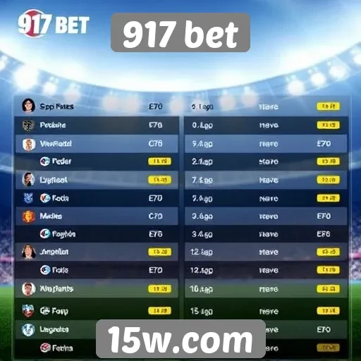 Apostas esportivas mais populares na plataforma 917 bet
