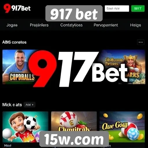 Variedade de jogos disponíveis no 917 bet